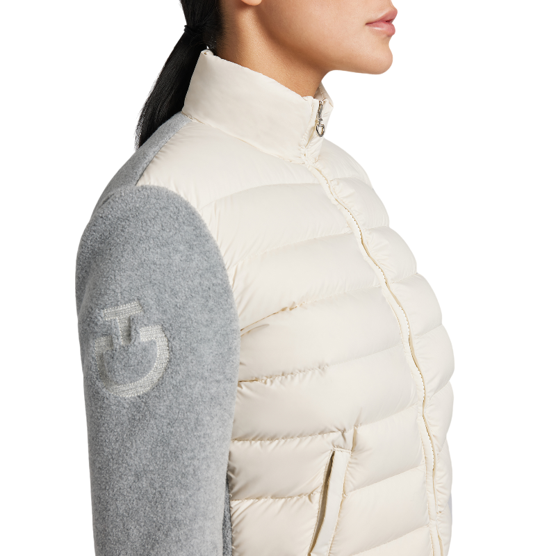 Cavalleria Toscana - Veste manches longues femme Nylon and Fleece vanille | - Ohlala