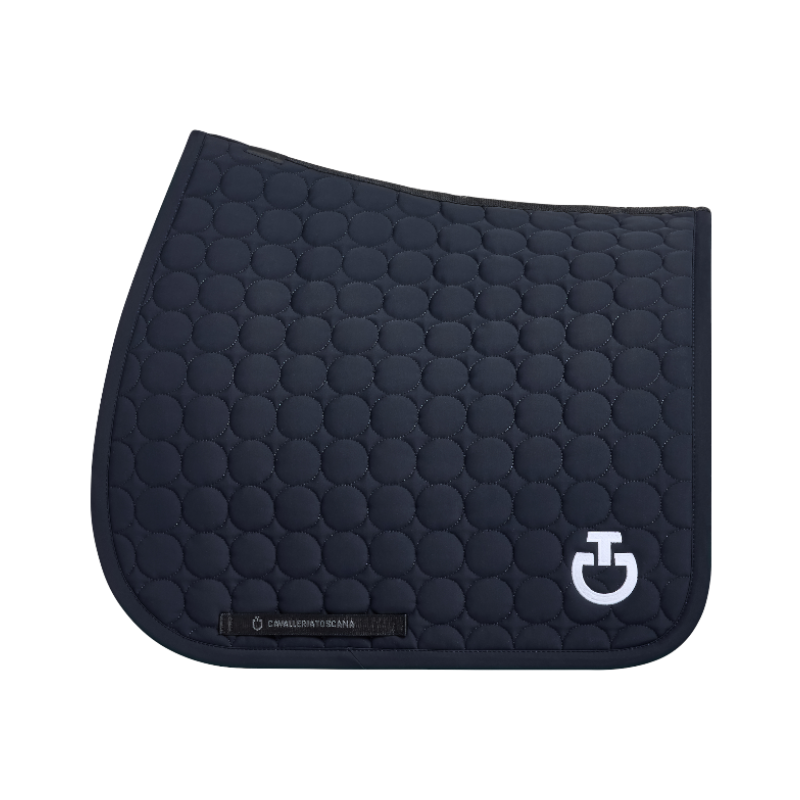 Cavalleria Toscana - Tapis de selle Circle Quilted marine | - Ohlala
