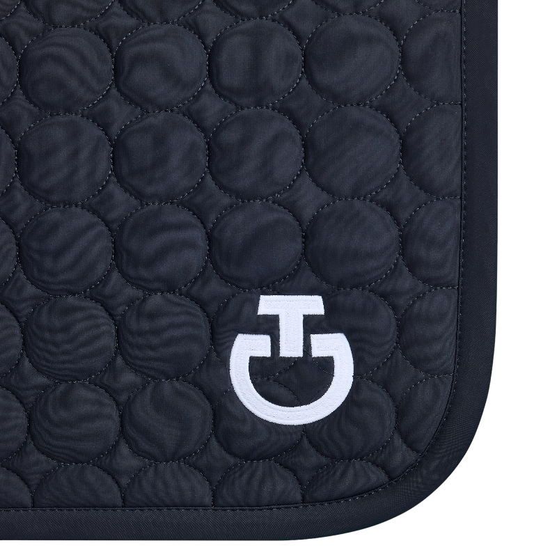 Cavalleria Toscana - Tapis de selle Circle Quilted marine | - Ohlala