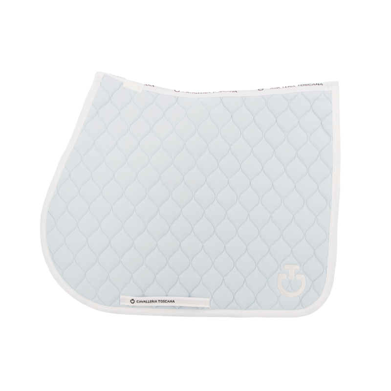 Cavalleria Toscana - Tapis de selle Circular Quilted Jersey bleu pastel | - Ohlala