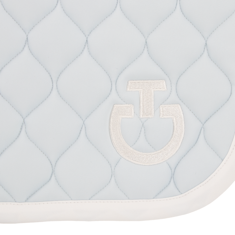 Cavalleria Toscana - Tapis de selle Circular Quilted Jersey bleu pastel | - Ohlala