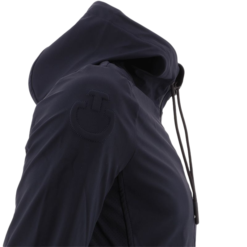 Cavalleria Toscana - Veste softshell à capuche homme marine | - Ohlala