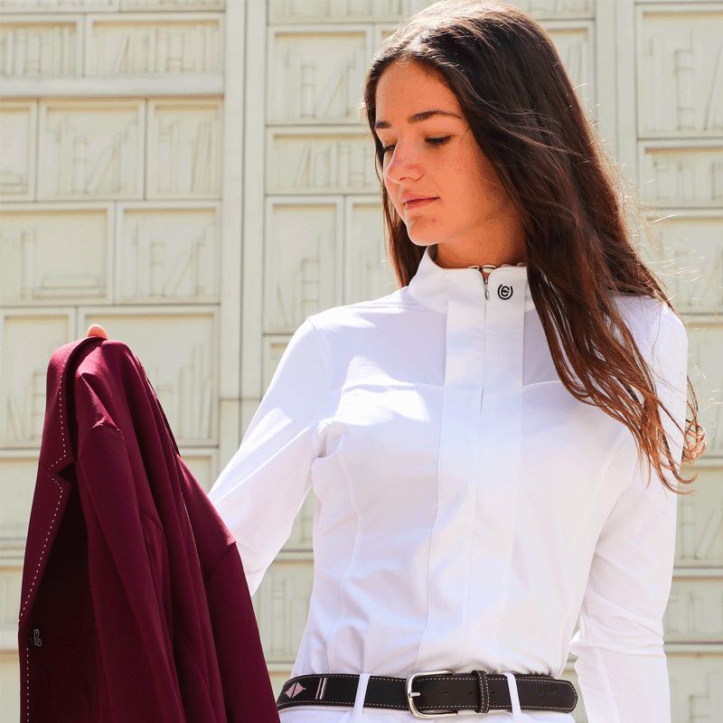 Equestrian Stockholm - Chemise manches longues blanc light breeze | - Ohlala