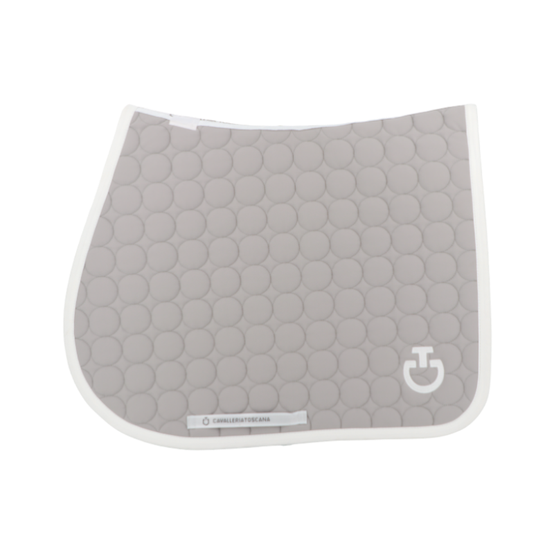 Cavalleria Toscana - Tapis de selle Circle Quilted light grey | - Ohlala