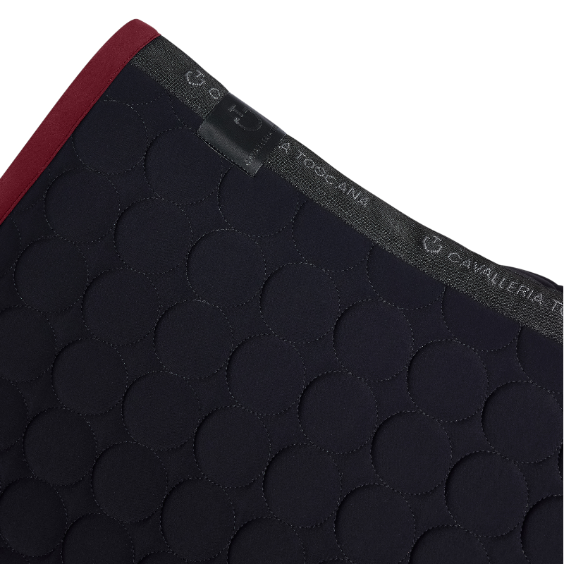 Cavalleria Toscana - Tapis de selle Circle noir/ bordeaux | - Ohlala