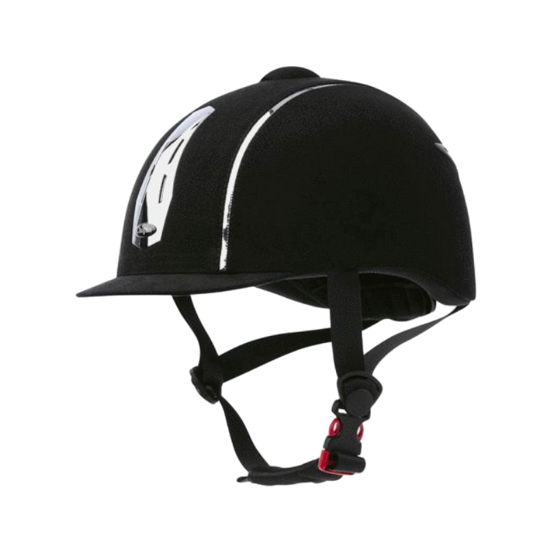 Choplin - Casque d'équitation Aero chrome réglable | - Ohlala