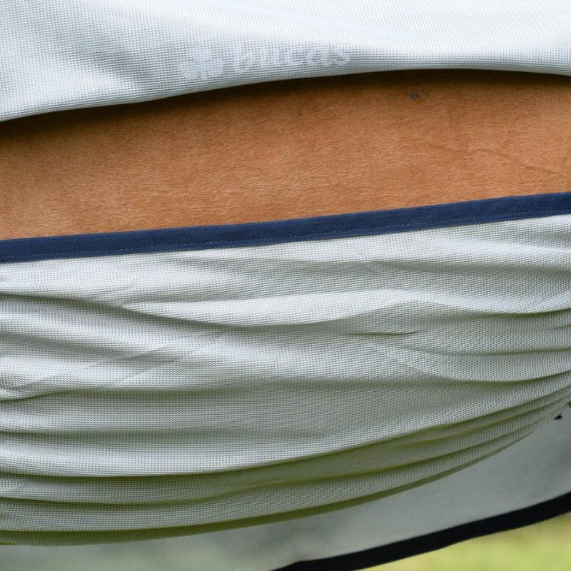 Bucas - Couverture anti-mouches Buzz-Off Full Neck bleu