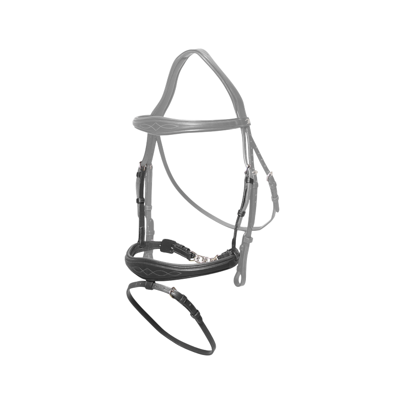 Dyon - Muserolle anatomique chaîne New English Collection noir | - Ohlala