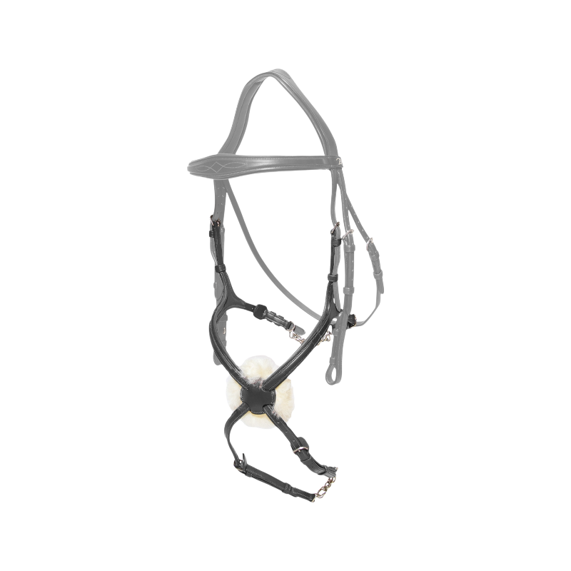 Dyon - Muserolle en 8 chaîne New english collection noir | - Ohlala