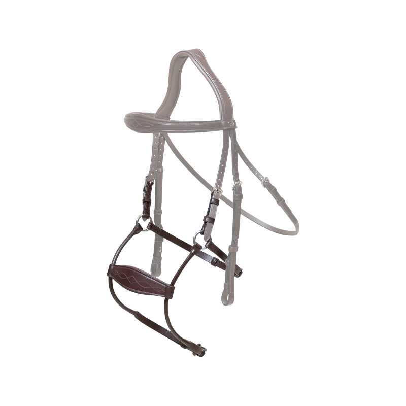 Dyon - Muserolle hybride New English Collection havane | - Ohlala