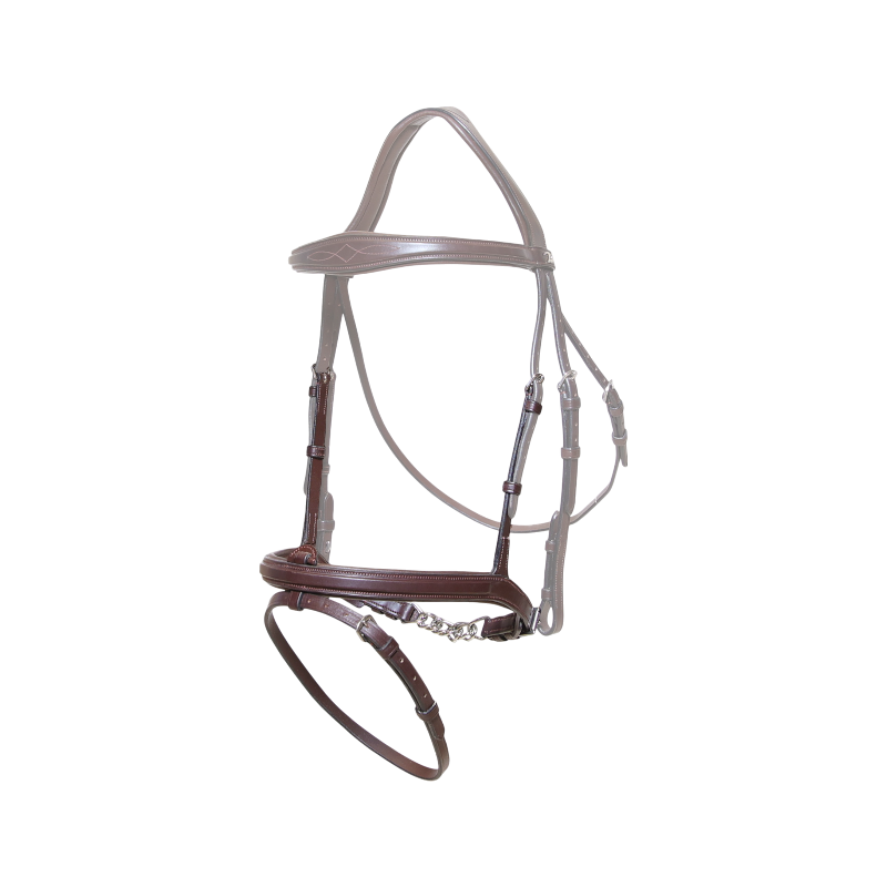 Dyon - Musserolle combinée chaîne New English Collection marron | - Ohlala