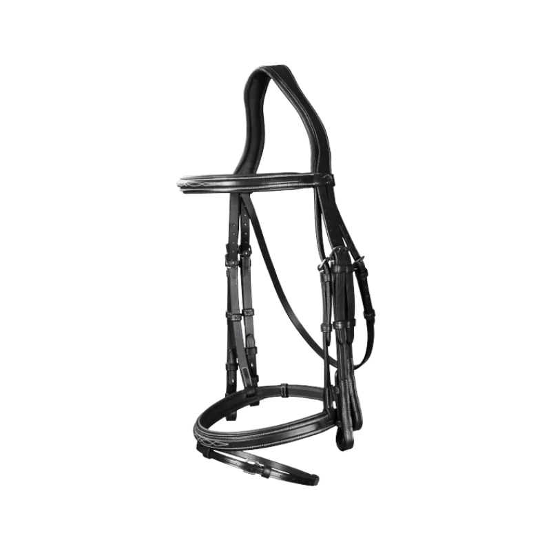 Dyon - Bride muserolle combinée US Collection noir | - Ohlala