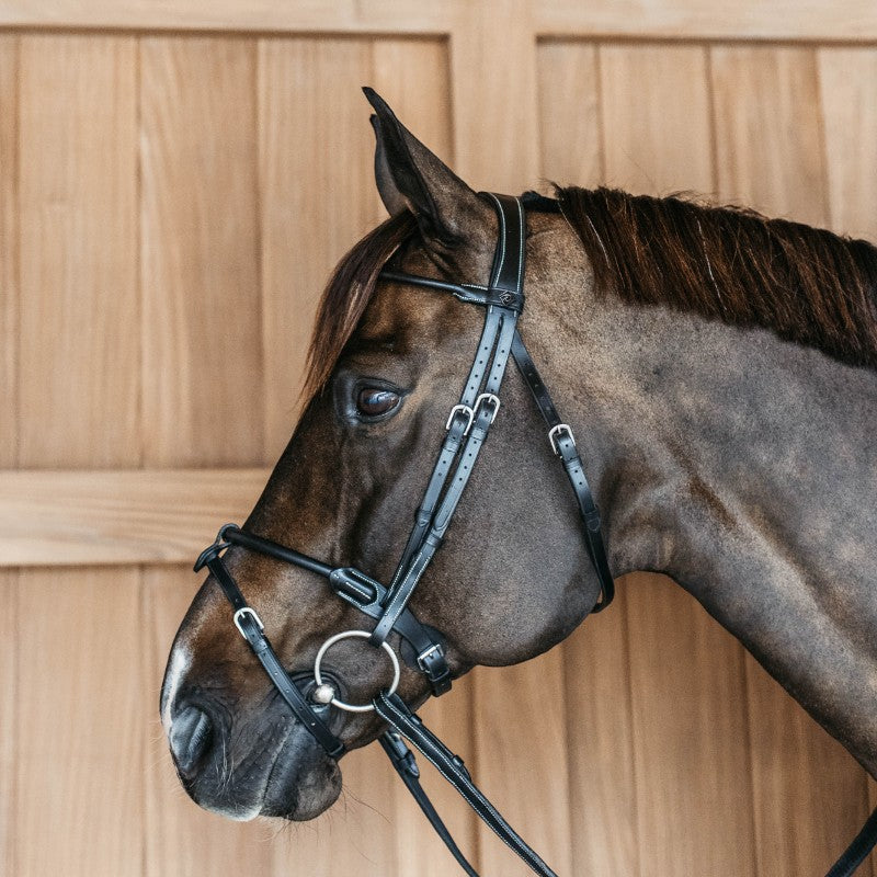 Dyon - Bridon en cuir rond Working By Dy'on noir | - Ohlala