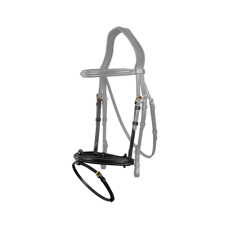 Dyon - Muserolle combinée D Collection noir | - Ohlala