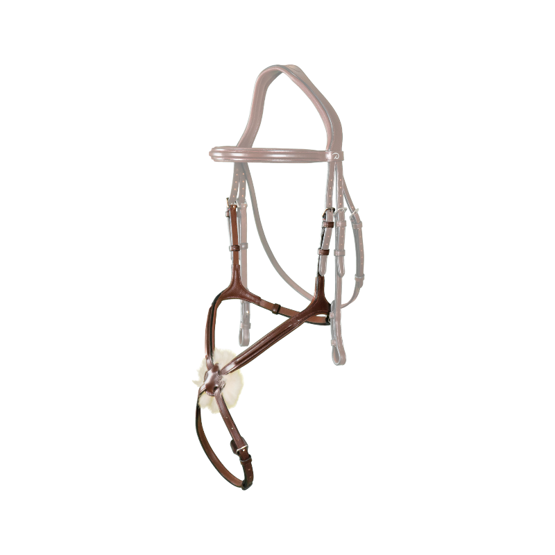 Dyon - Muserolle croisée New English Collection brun | - Ohlala