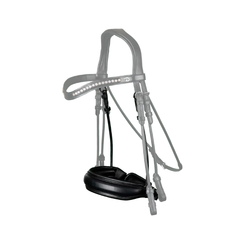 Dyon - Muserolle large fermeture pull-back matt Rond Leather Collection noir | - Ohlala