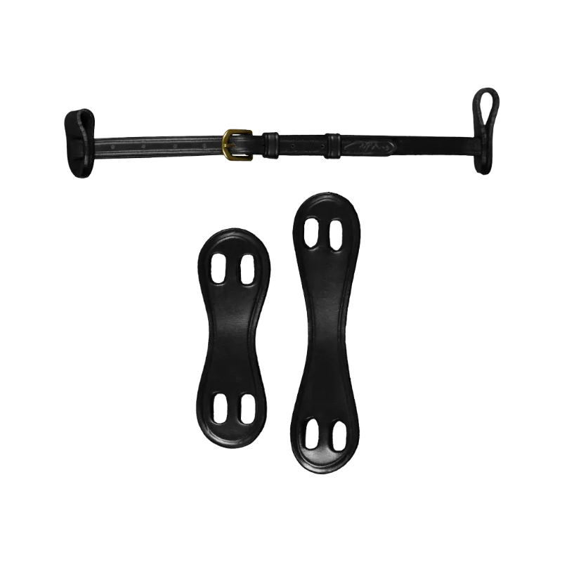 Dyon - Noseband 1/2 avec 2 attaches amovibles D Collection noir | - Ohlala