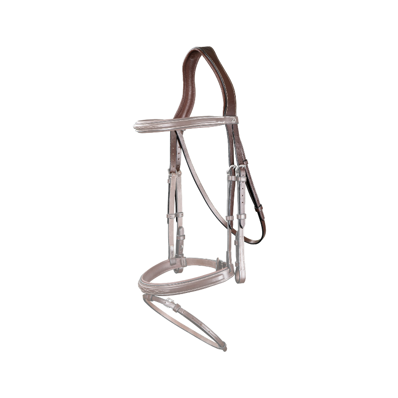 Dyon - Têtière avec sous-gorge US Collection marron | - Ohlala