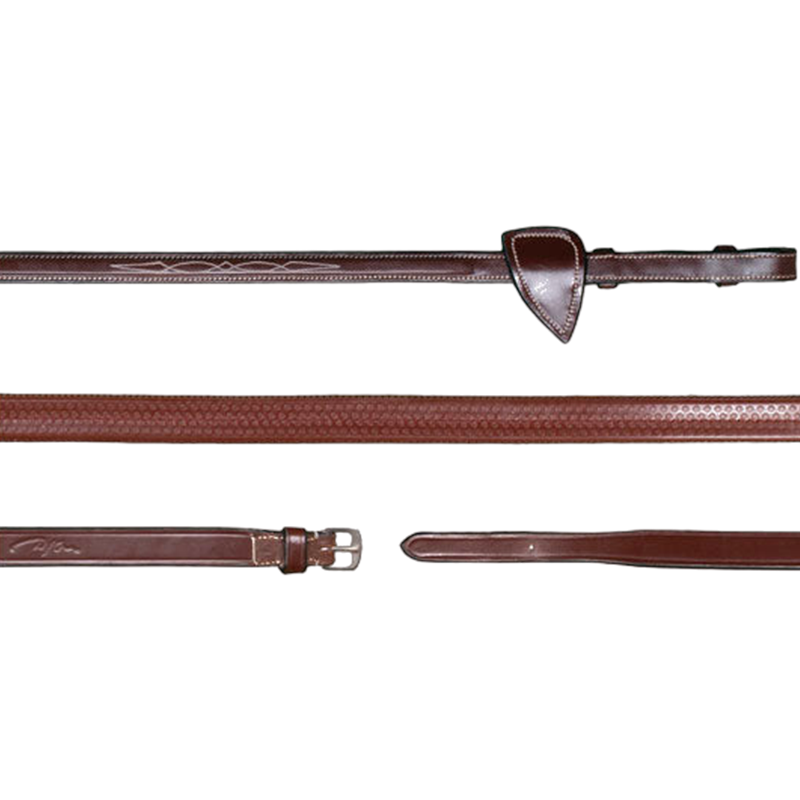 Dyon - Rênes caoutchouc 1/2 US Collection brun | - Ohlala