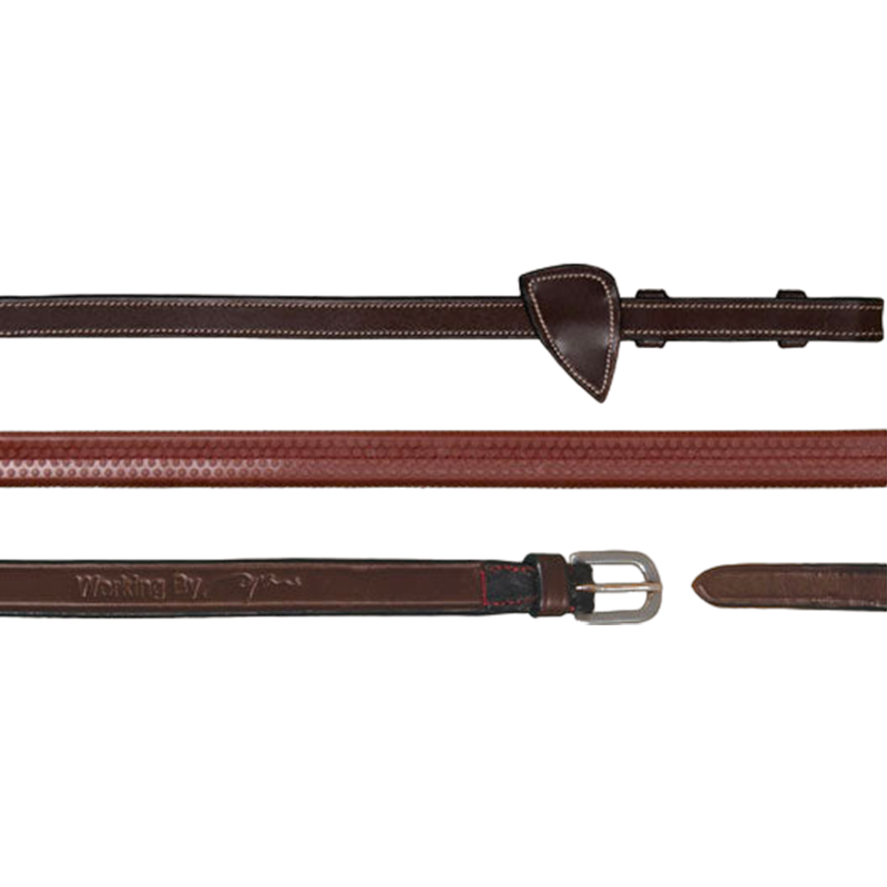 Dyon - Rênes caoutchouc 1/2 Working by Dyon brun | - Ohlala