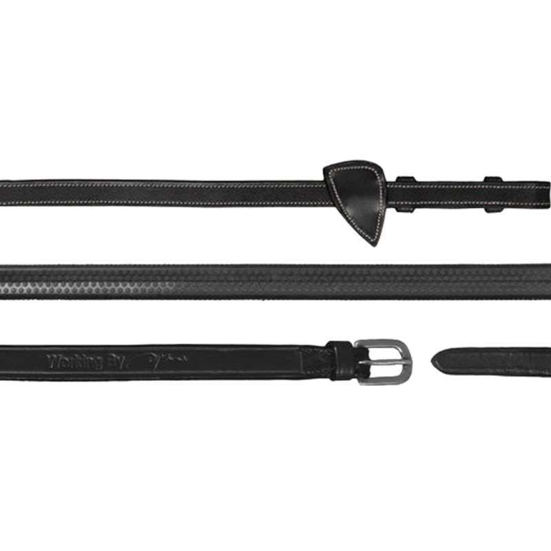 Dyon - Rênes caoutchouc 1/2 Working by Dyon noir | - Ohlala