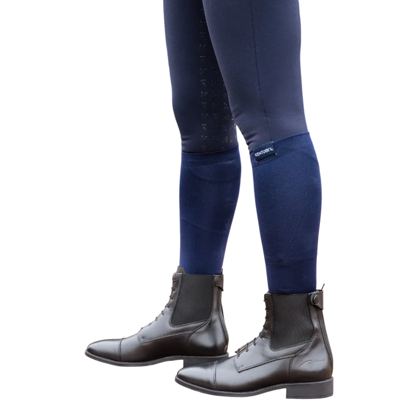 Dyon - Boots d'équitation en cuir à lacets noir | - Ohlala