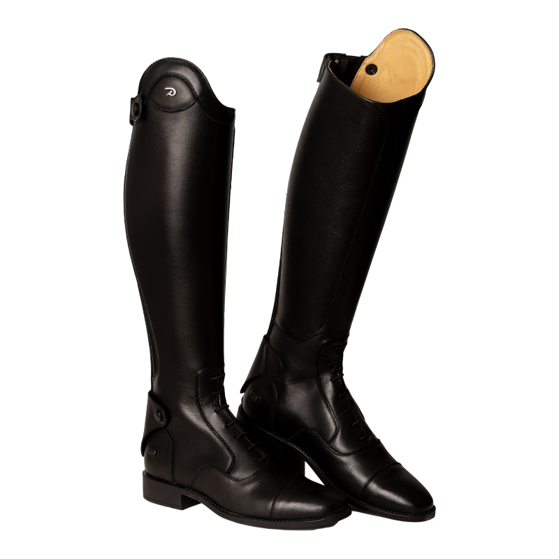 Dyon - Bottes d'équitation avec lacets Slim noir +1 | - Ohlala