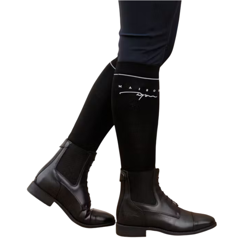 Dyon - Chaussettes d'équitation noir (x3) | - Ohlala