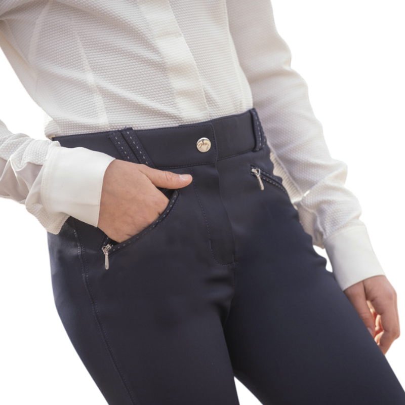 Eden by Pénélope - Pantalon d'équitation enfant New Romy marine | - Ohlala