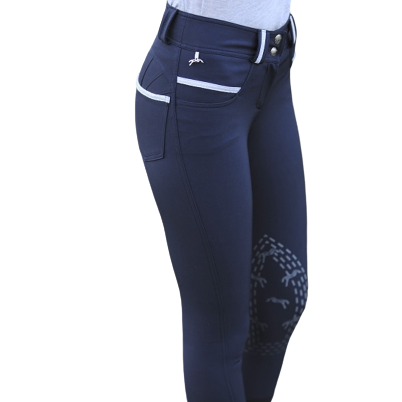 Eden by Pénélope - Pantalon d'équitation enfant Fun marine | - Ohlala