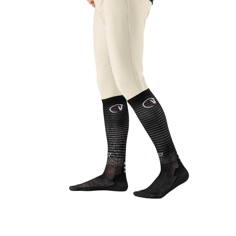 Ego7 - Chaussettes d'équitation Air Socks noir | - Ohlala