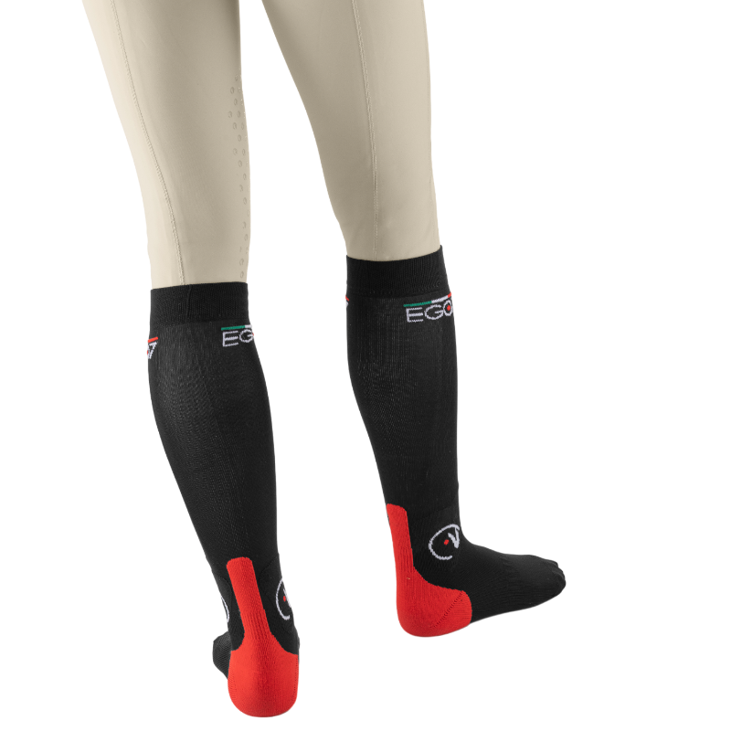 Ego7 - Chaussettes d'équitation Ego Socks noir | - Ohlala