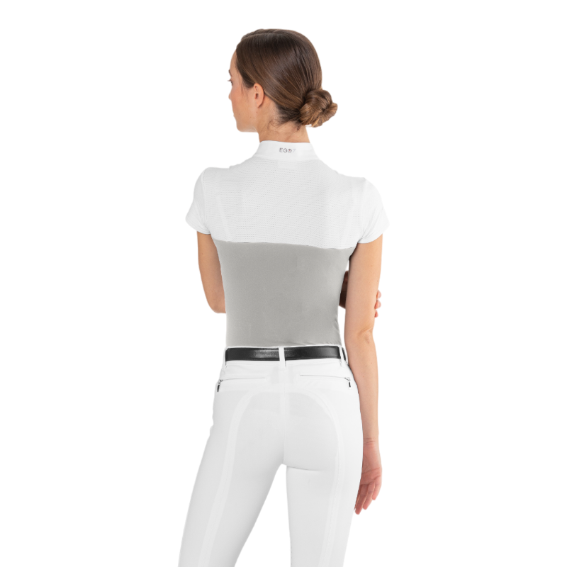 Ego7 - Polo de concours manches courtes femme Mesh ice gray | - Ohlala