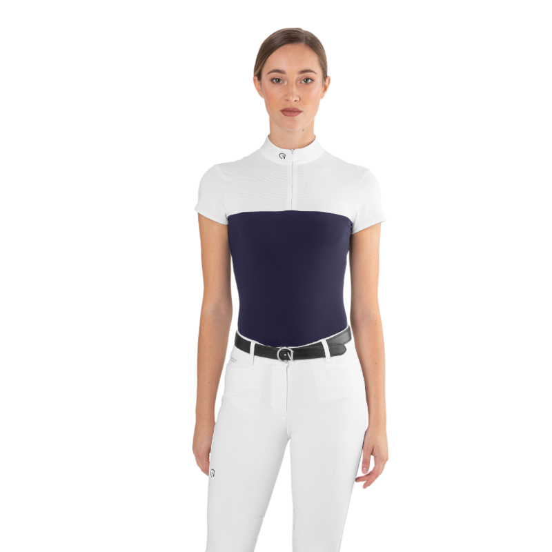 Ego7 - Polo de concours manches courtes femme Mesh marine | - Ohlala