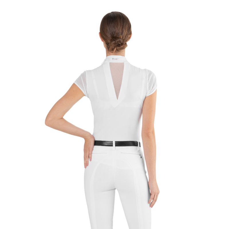 Ego7 - Polo de concours manches courtes femme Rita blanc | - Ohlala