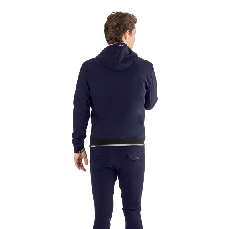 Ego7 - Sweat manches longues homme Hood marine | - Ohlala