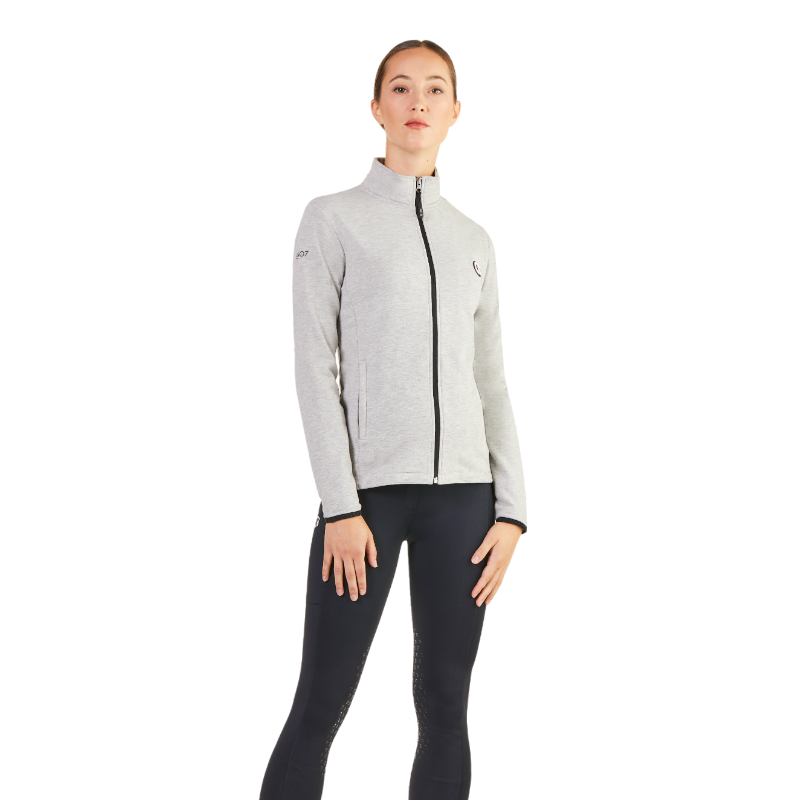 Ego7 - Veste manches longues femme Z0W melange grey | - Ohlala