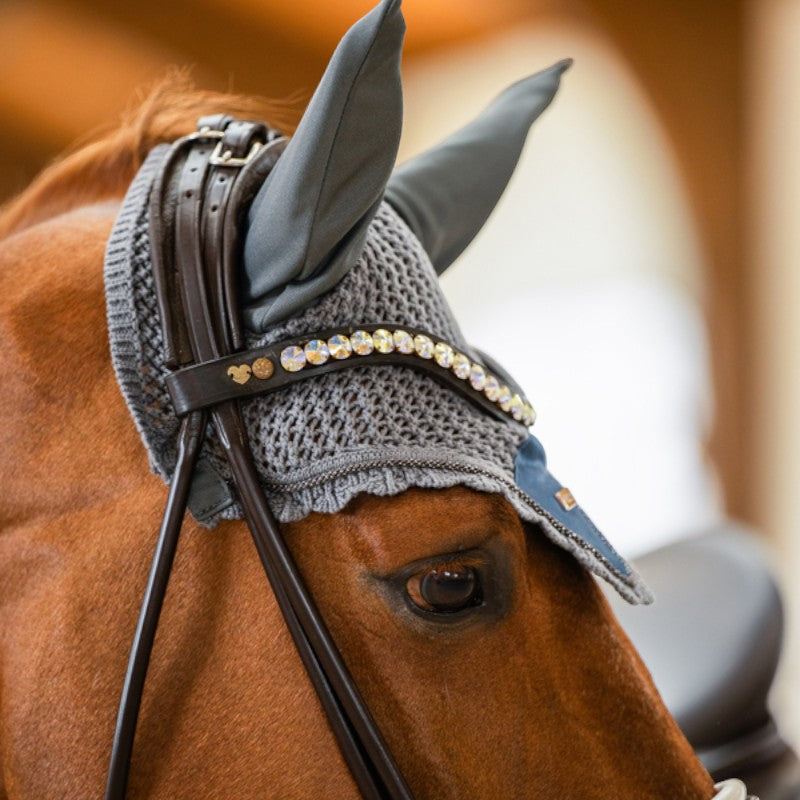 Equestrian Stockholm - Bonnet pour chevaux Metallic Blue bleu | - Ohlala