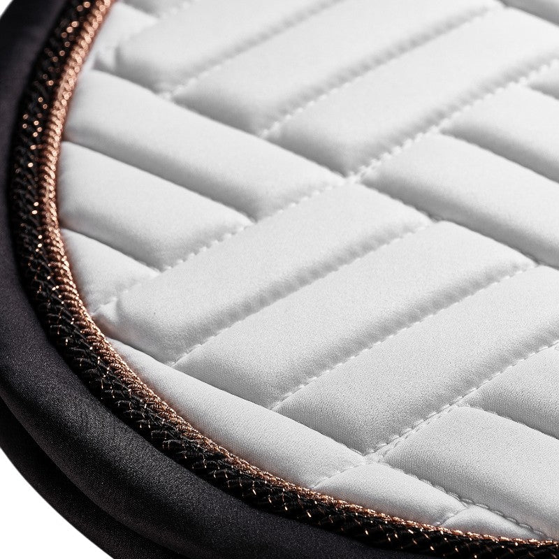 Equestrian Stockholm - Tapis de selle Modern Dark Ocean blanc/ marine | - Ohlala