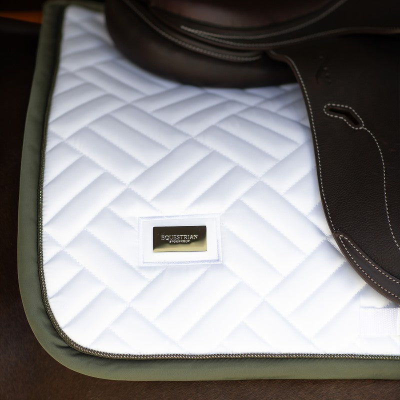 Equestrian Stockholm - Tapis de selle Striking Valley Modern blanc | - Ohlala