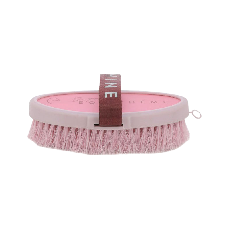 Equithème - Brosse douce édition limitée Je t'aime rose | - Ohlala