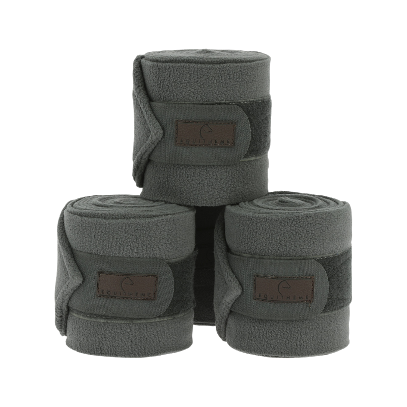 Equithème - Bandes de Polo 3M gris (x4) | - Ohlala