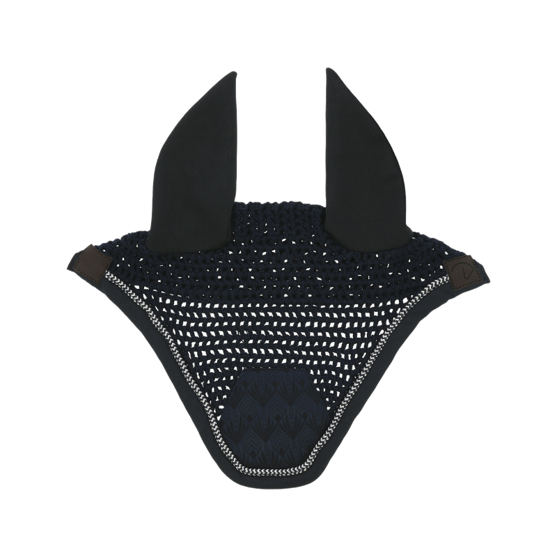 Equithème - Bonnet pour chevaux Brocart marine | - Ohlala