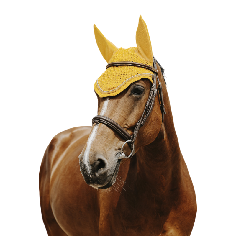Equithème - Bonnet pour chevaux Hexalight jaune | - Ohlala