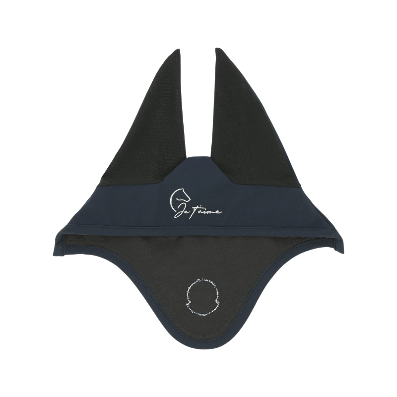 Equithème - Bonnet pour chevaux Origine Je t'aime marine | - Ohlala