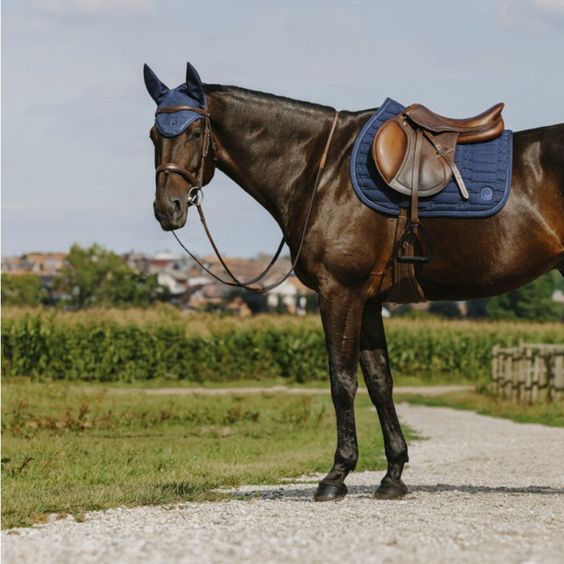 Equithème - Bonnet pour chevaux Origine Je t'aime marine | - Ohlala