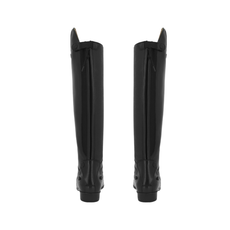 Equithème - Bottes d'équitation en cuir à lacets noir | - Ohlala