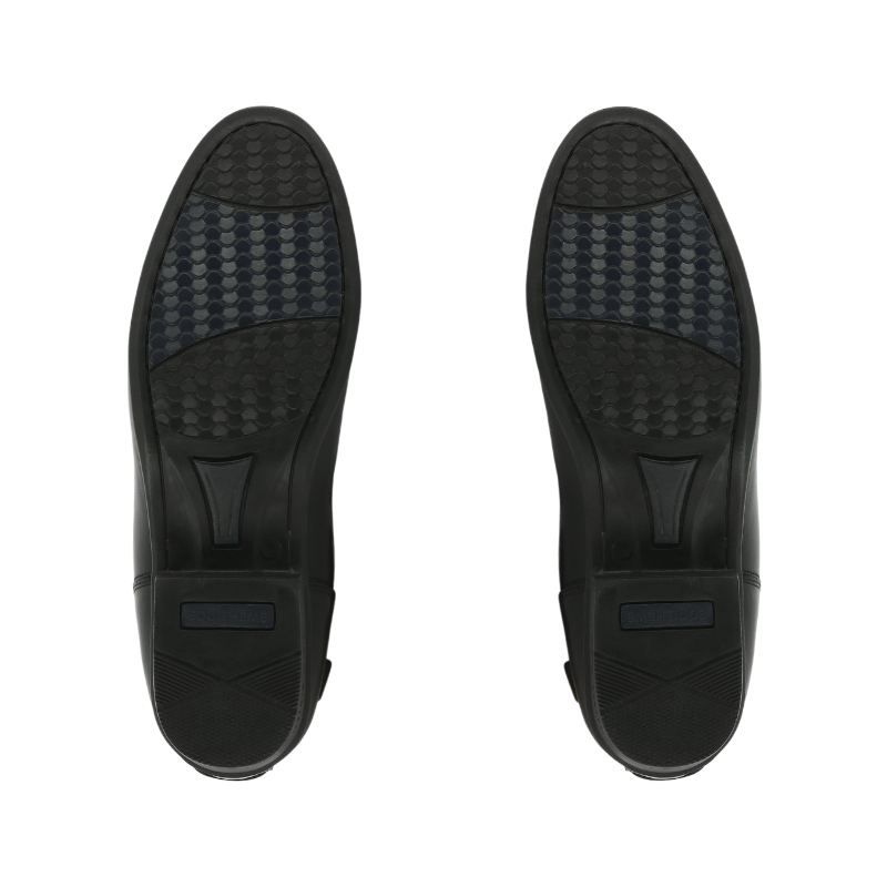 Equithème - Bottes d'équitation en cuir à lacets noir | - Ohlala