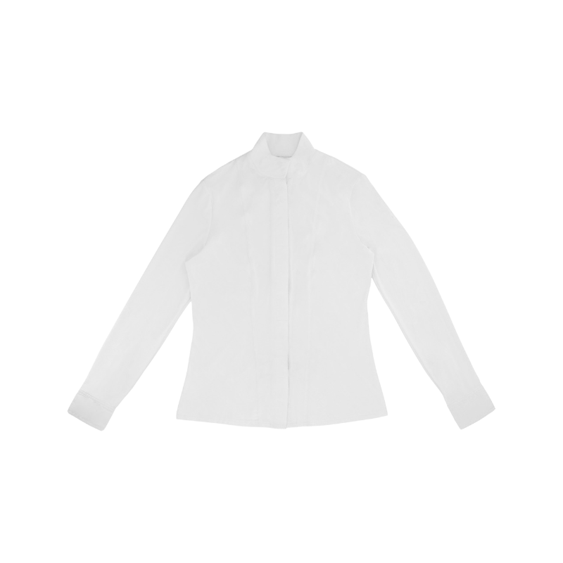 Equithème - Chemise manches longues femme Julie blanc | - Ohlala