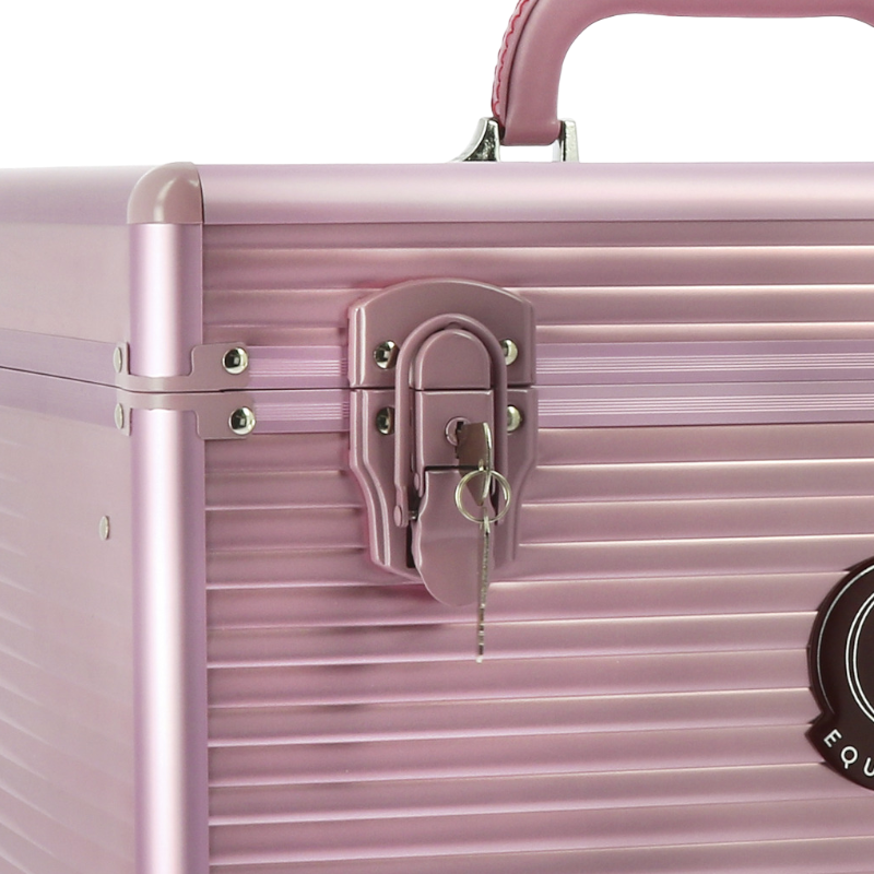 Equithème - Coffre de pansage Je t'aime rose bordeaux | - Ohlala